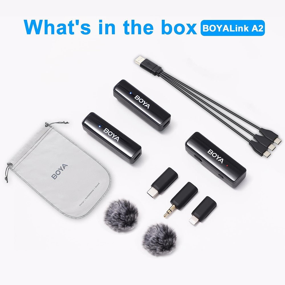 Microfone Sem Fios Boya BOYALINK A2