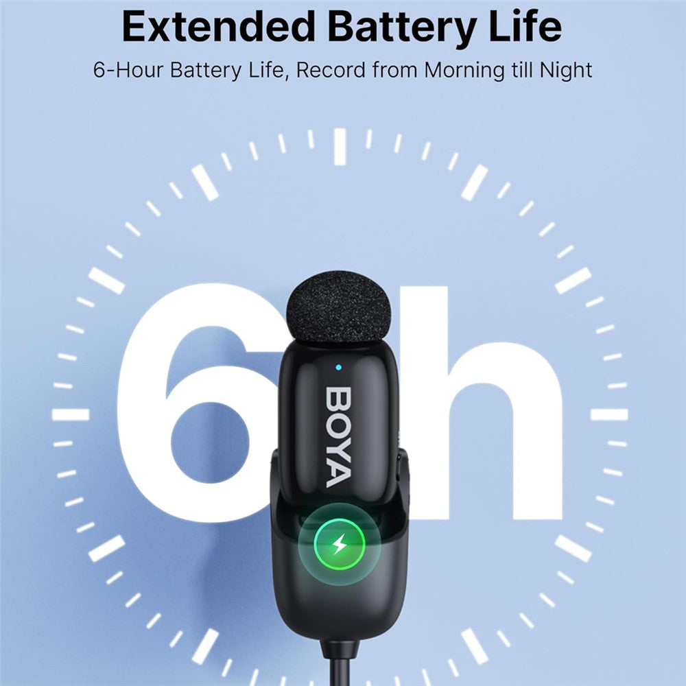 boya mini-05 microfone wireless com cancelamento de ruído ai