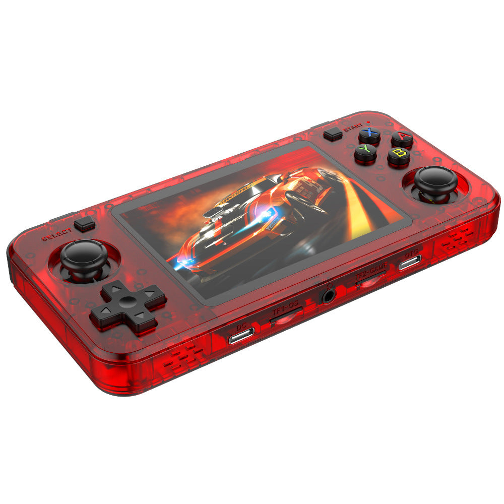 R36H Open Source Handheld Game Console 3.5 Inch IPS Screen Retro Wireless Gamepad, with 64GB Memory Card