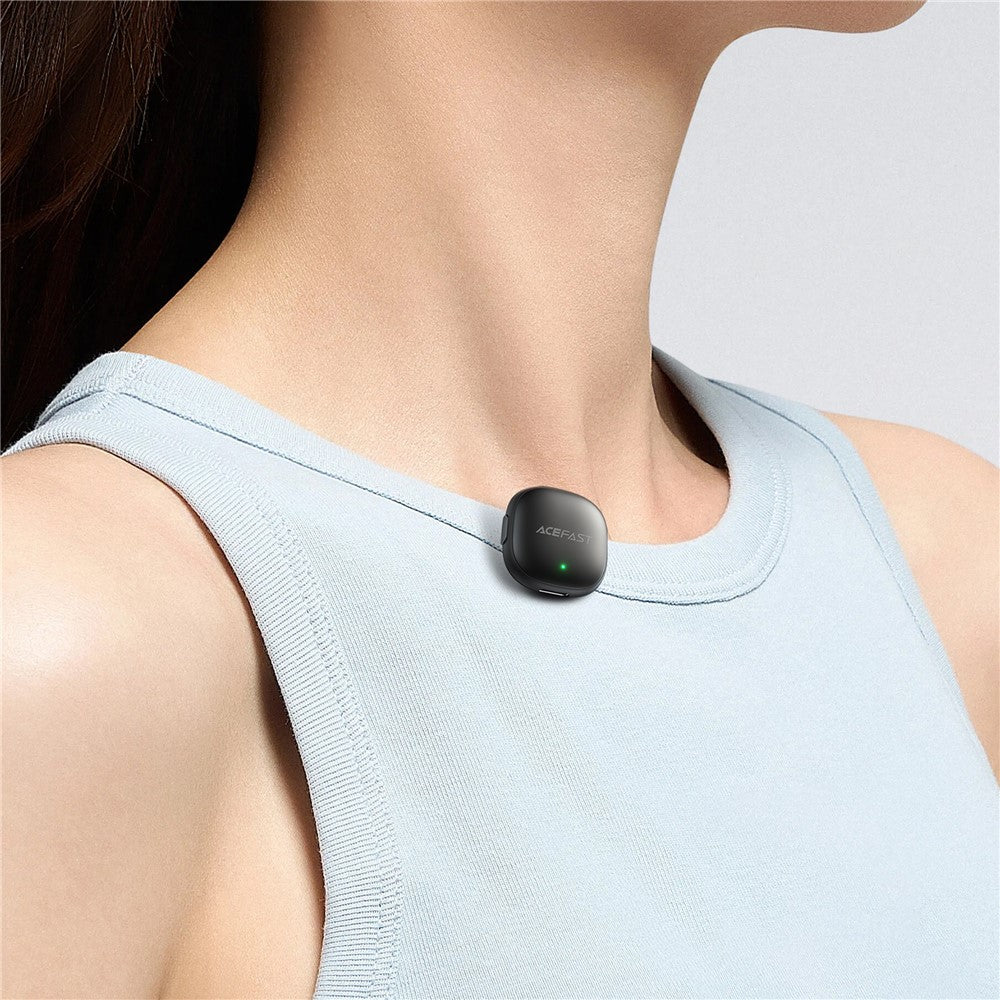 microfone de lapela acefast r1 para gravações e transmissões ao vivo