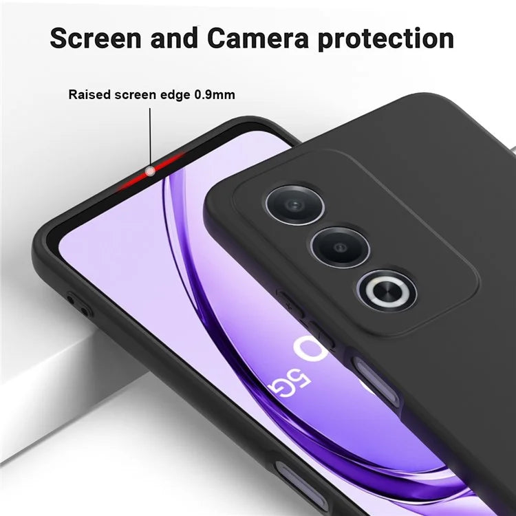Black Silicone Case for Oppo A80 5G