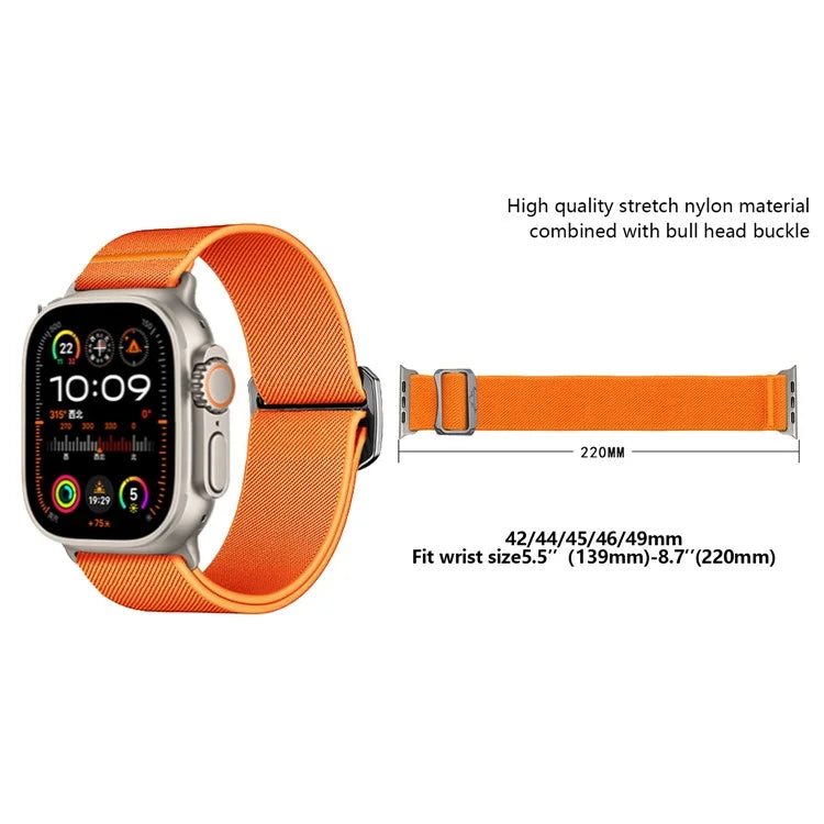 Nylon Strap for Smartwatch Ultra 9 Plus and Apple Watch