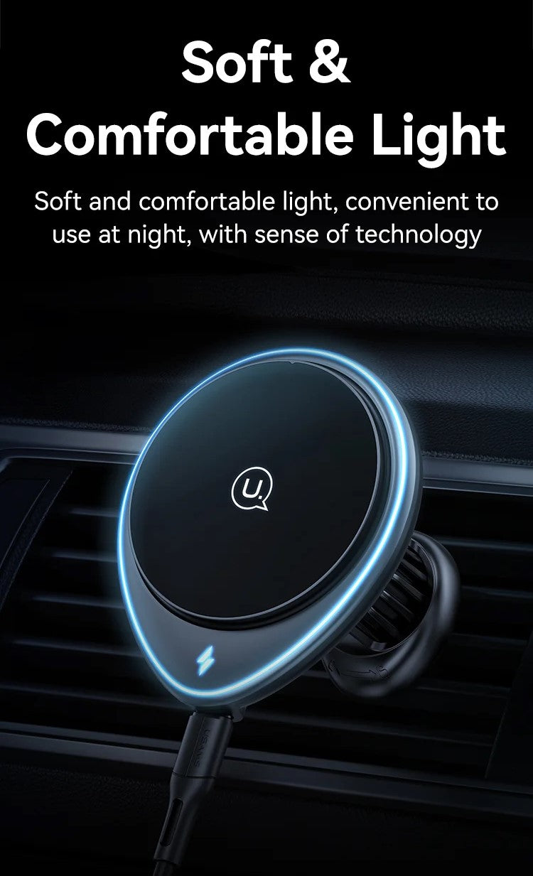 Usams Magnetic Wireless Charger - 15W
