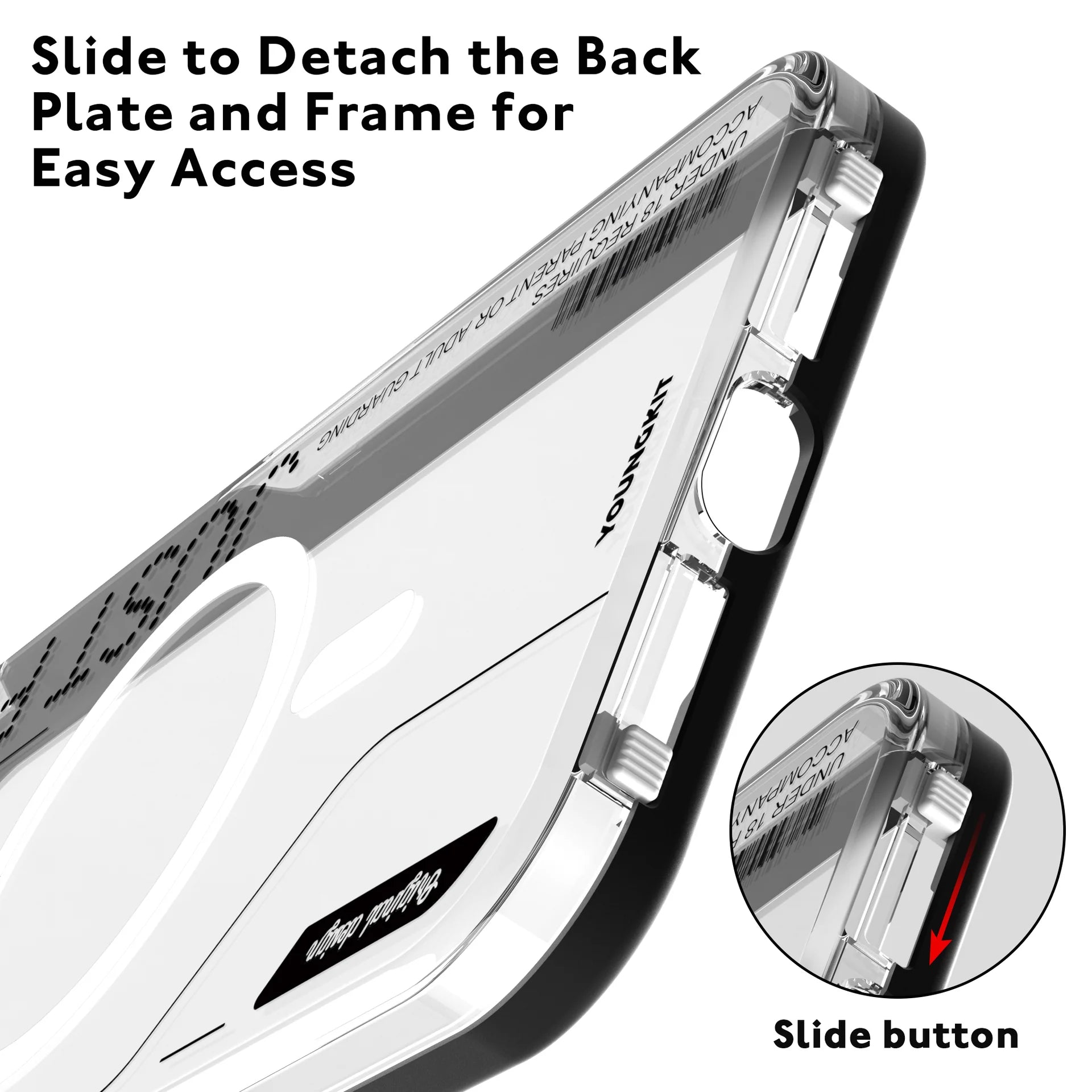 Youngkit Crystal Transparent Cover