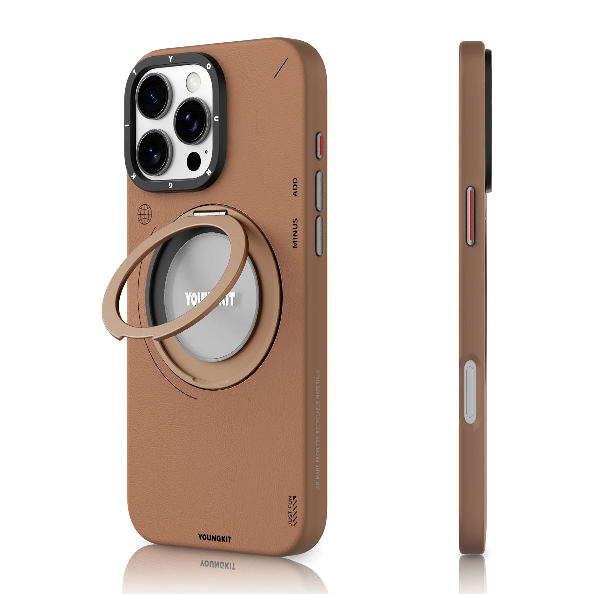 Leather Case with 360º Ring