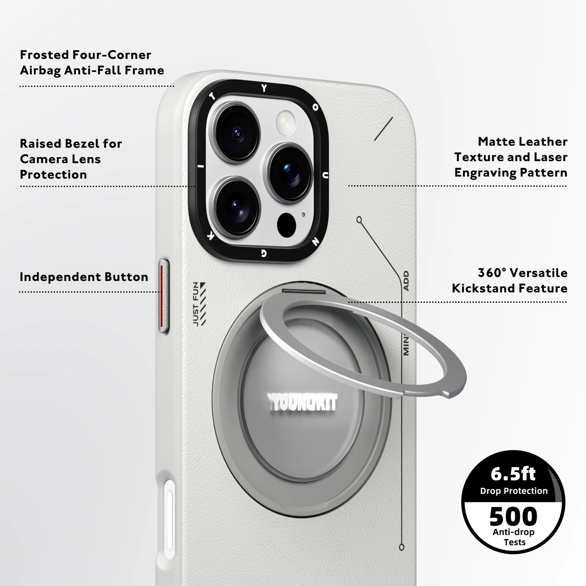 Leather Case with 360º Ring