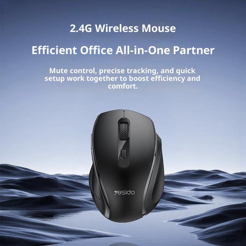 Rato Sem Fio YESIDO KB45 Silencioso 2.4G