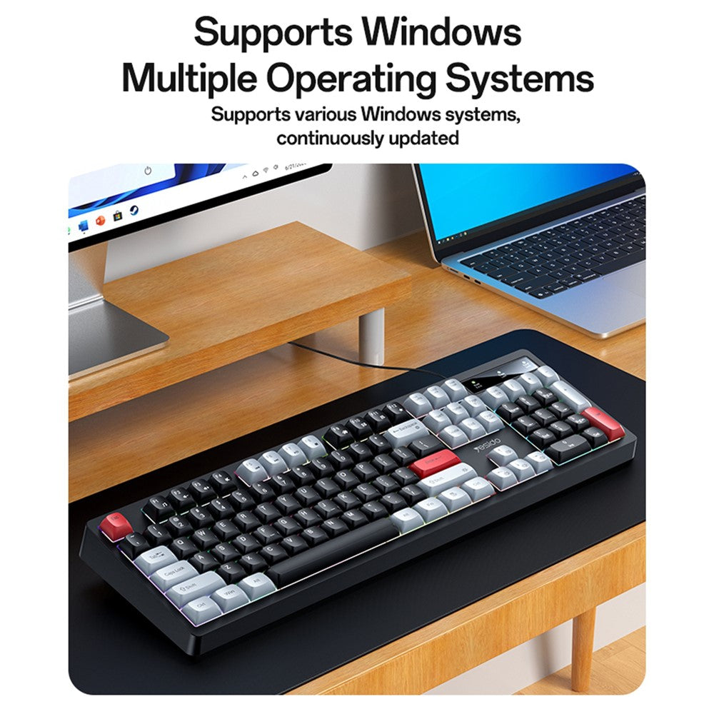 Teclado Gaming YESIDO KB44 com RGB 104 Teclas