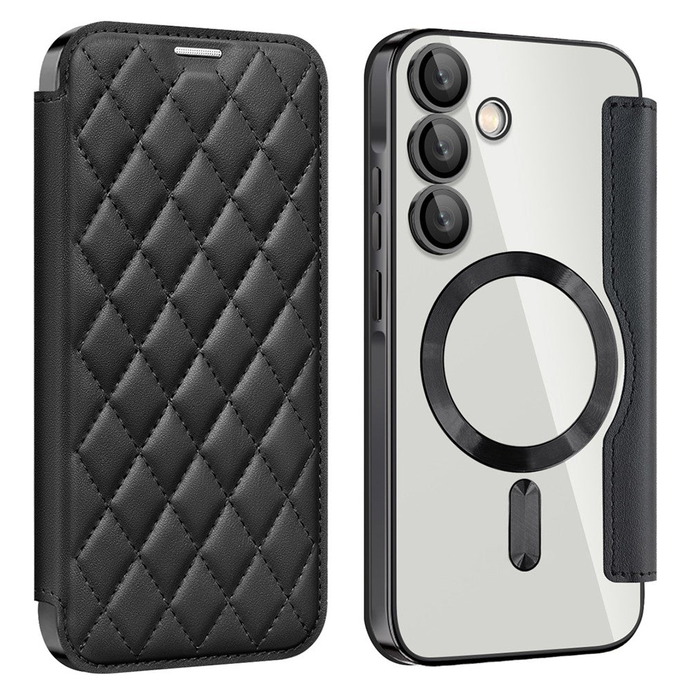 capa rhombus leather samsung a35 5g magsafe