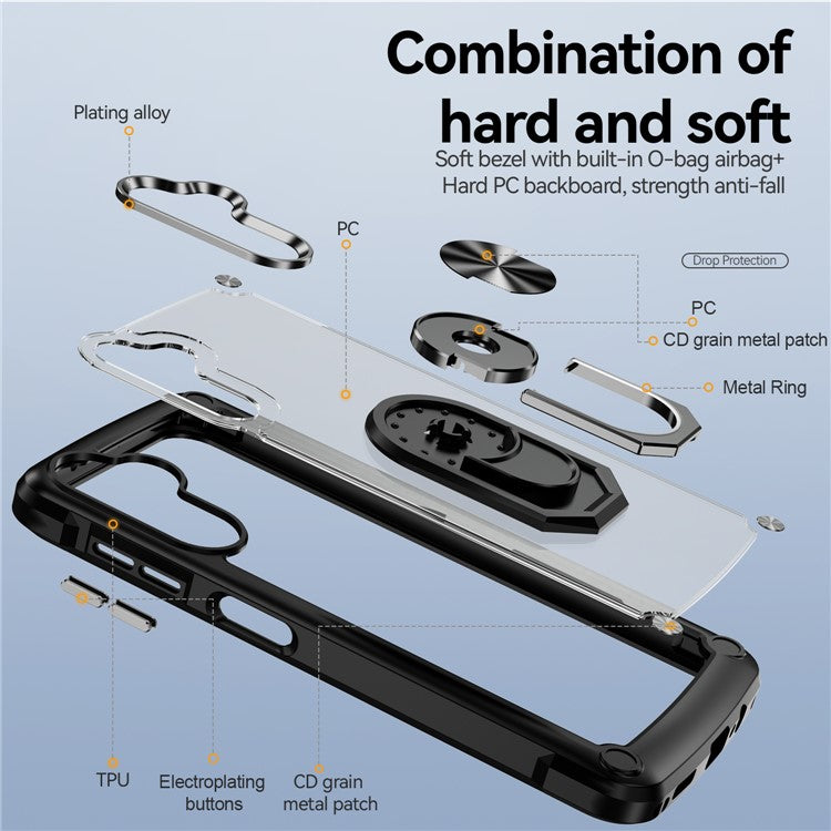 Capa com Suporte Anel p/ Samsung A16 5G / 4G