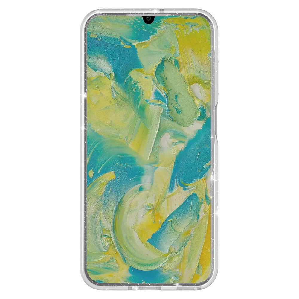 For Samsung Galaxy A16 5G / A16 4G Case TPU+PC Glitter Transparent Phone Cover -  .