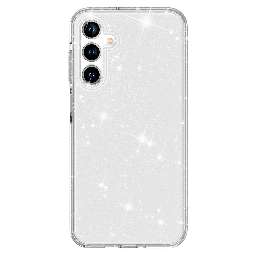 For Samsung Galaxy A16 5G / A16 4G Case TPU+PC Glitter Transparent Phone Cover -  .