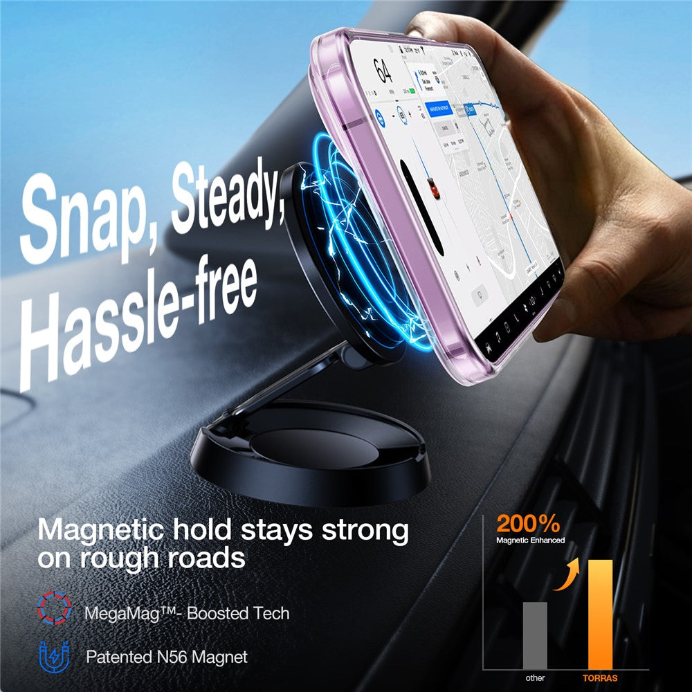 capa torras magsafe kickstand transparente iphone 16