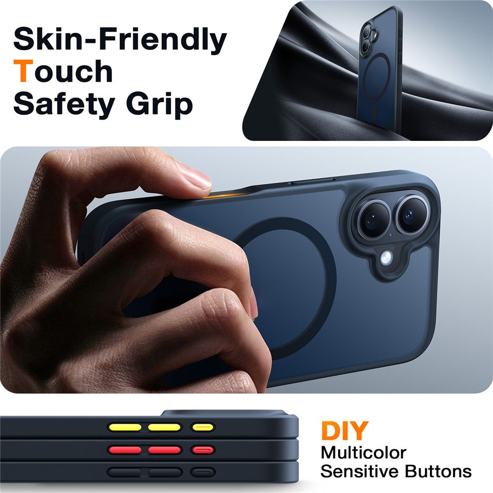 capa torras iphone 16 magnética acabamento skin touch