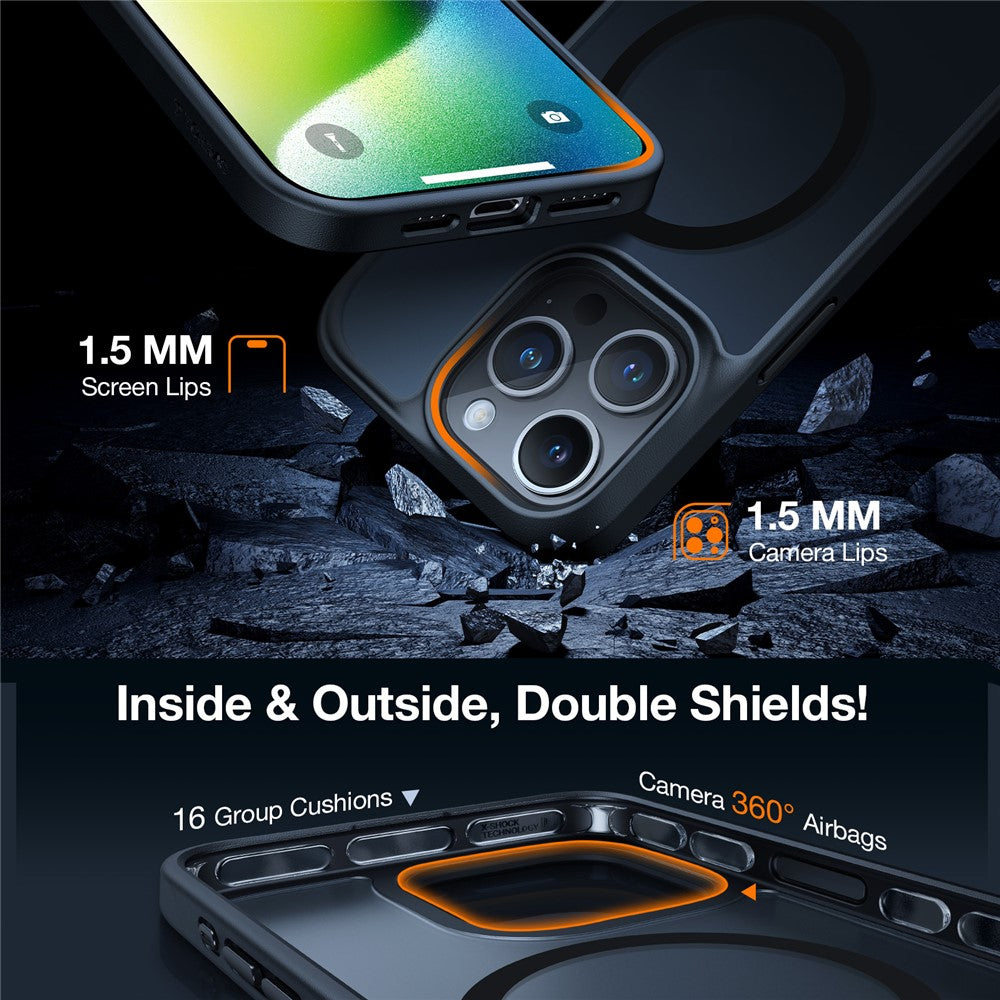 capa protetora torras skin touch fina resistente para iphone 15 pro max