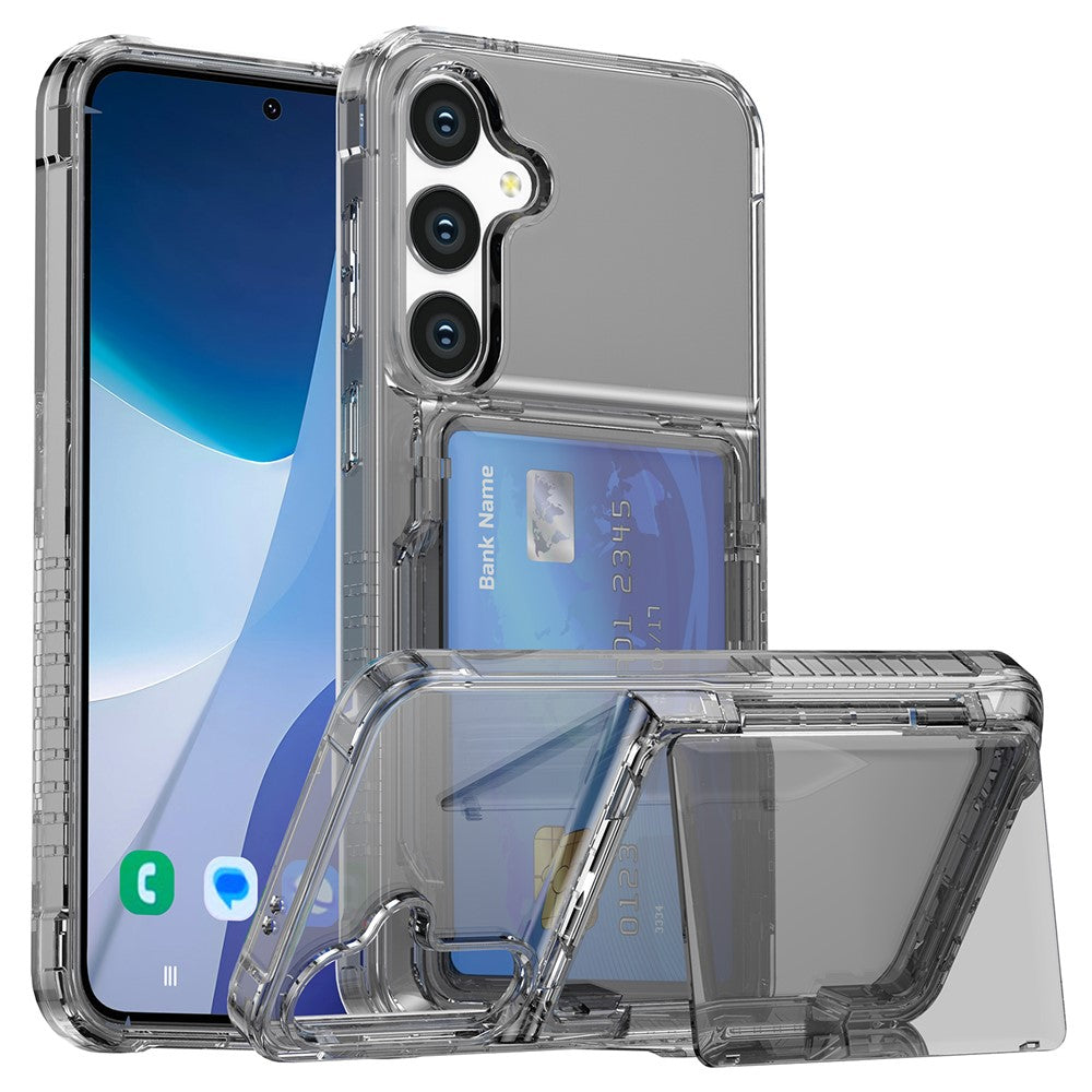 capa transparente samsung s25 plus porta-cartões