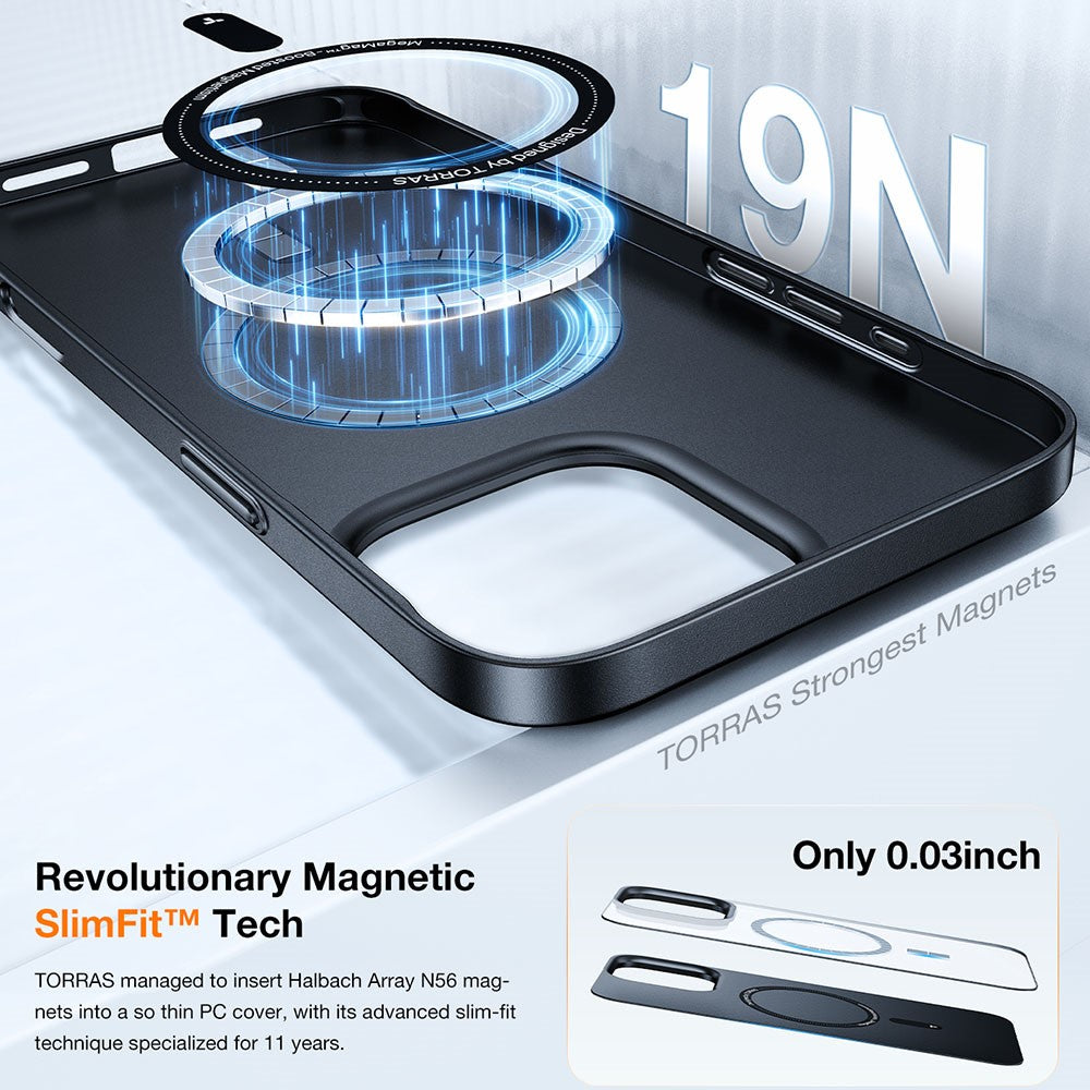 capa torras magsafe rígida pc resistente iphone 16 pro max