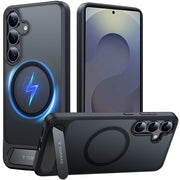 capa transparente magnética torras kickstand para samsung s25