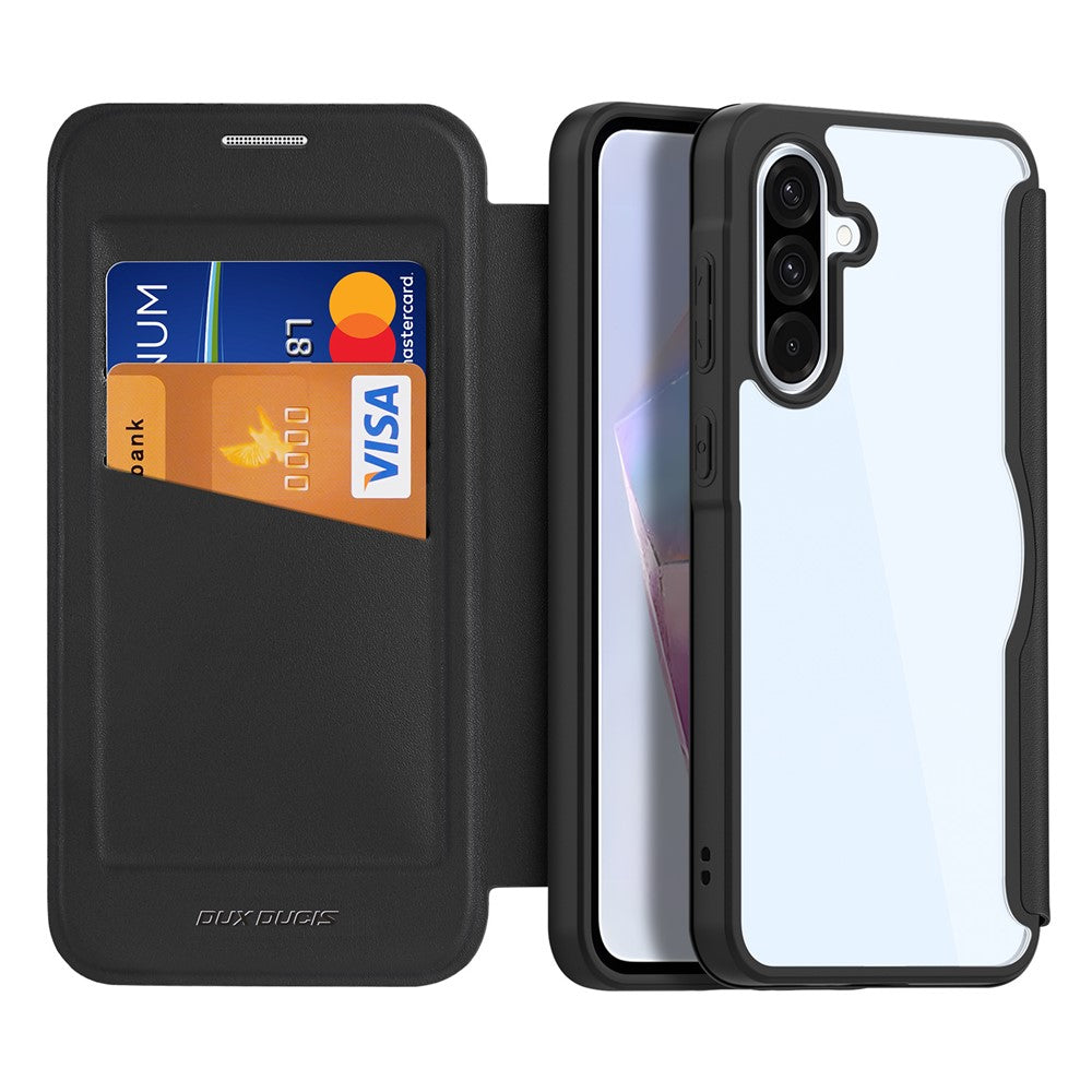 capa tipo livro com porta-cartões para galaxy a36 5g