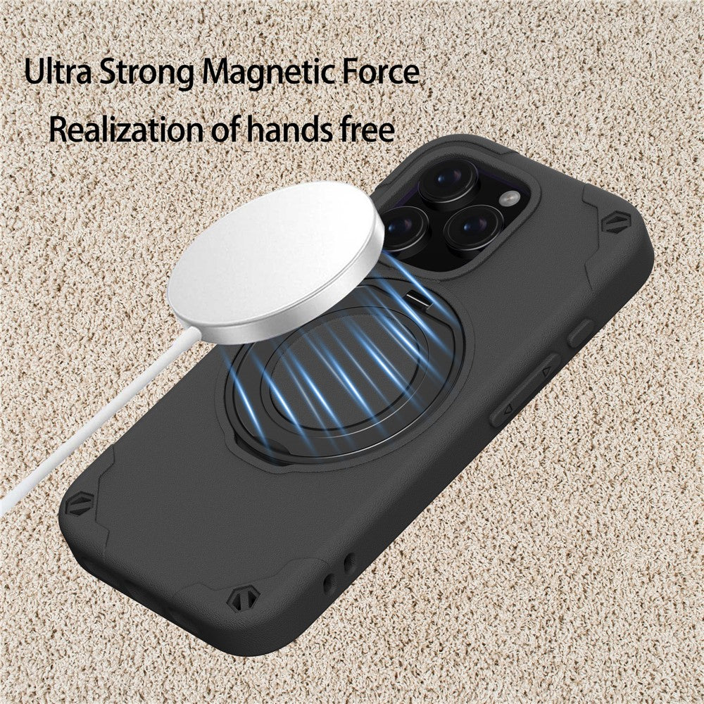 Capa Magnética com Suporte MCG Style para iPhone 16 Pro