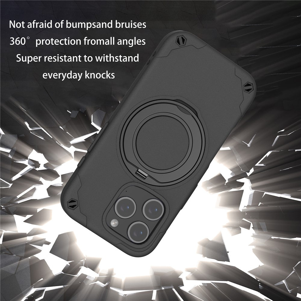 capa protetora iphone 16 pro max com suporte ajustável e carregamento rápido