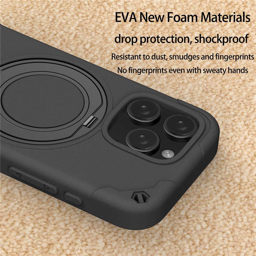 capa premium mcg style preta anti-choque para iphone 16 pro max