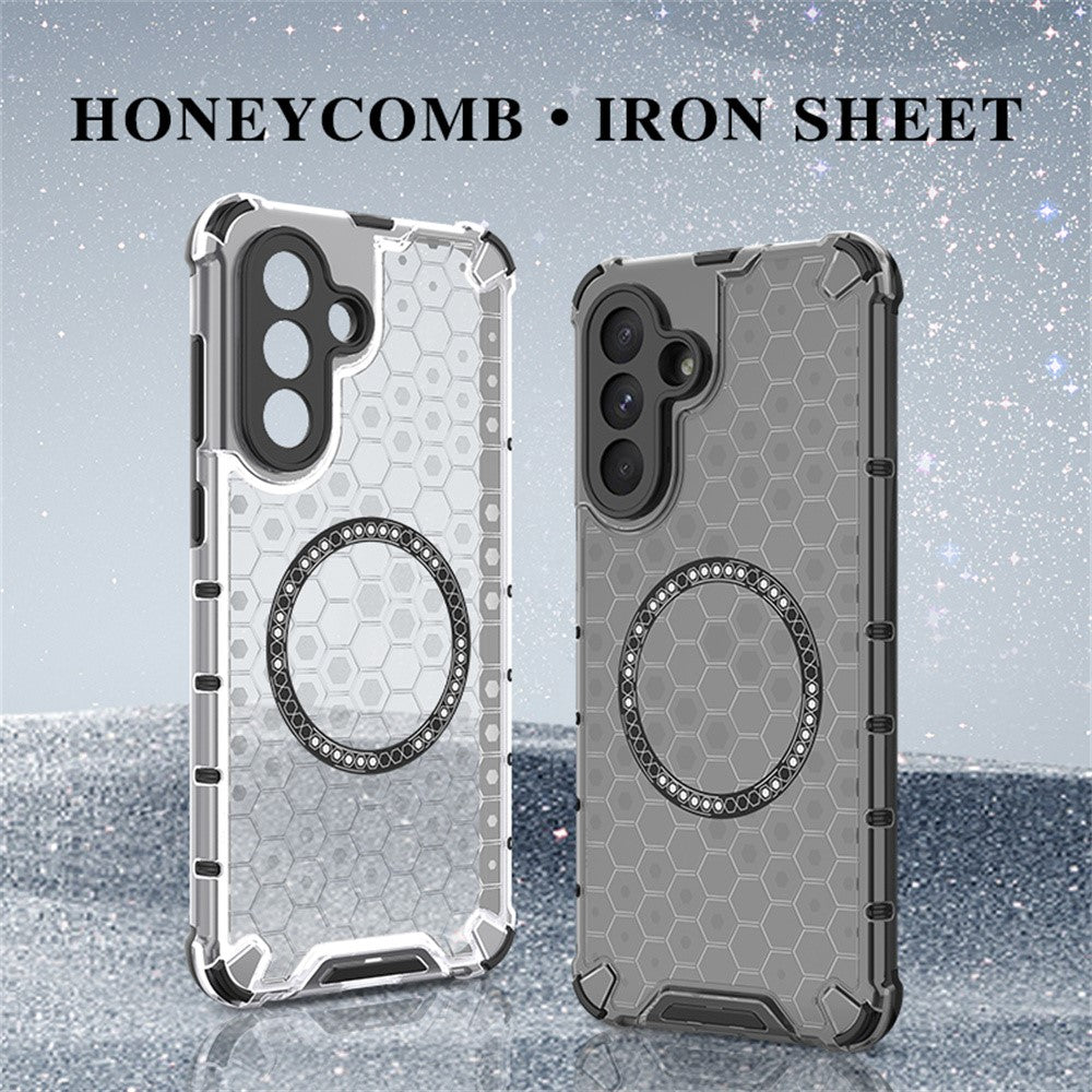 capa híbrida resistente com design hexagonal