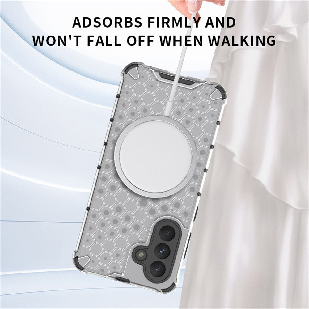 capa transparente com suporte magnético samsung a56