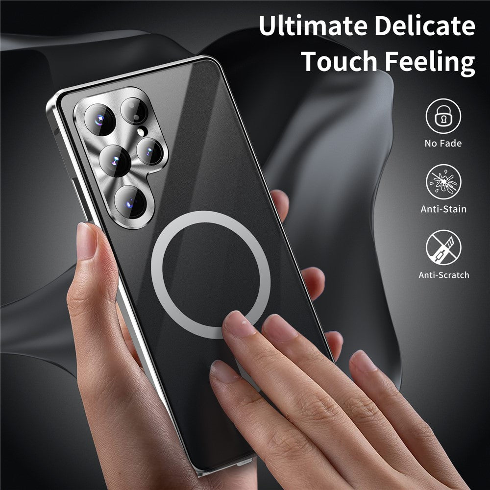 capa samsung s25 ultra com moldura metálica e vidro temperado