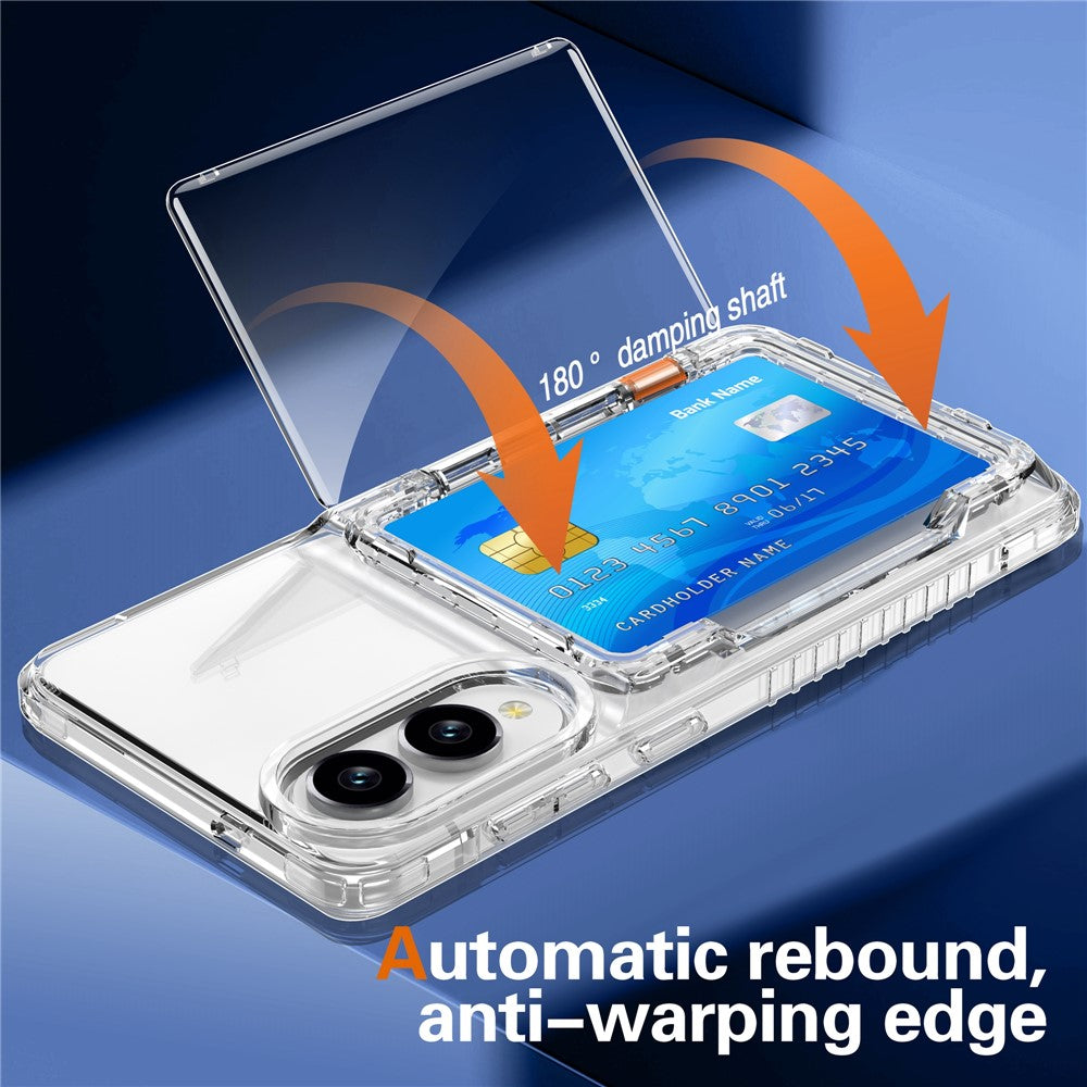 Capa Clear StandCard para Samsung S25 Edge