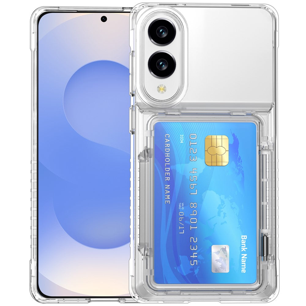 Capa Clear StandCard para Samsung S25 Edge