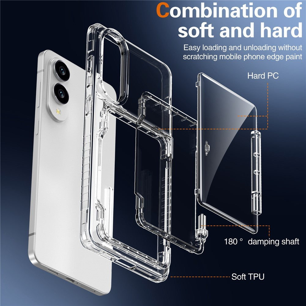 Capa Clear StandCard para Samsung S25 Edge