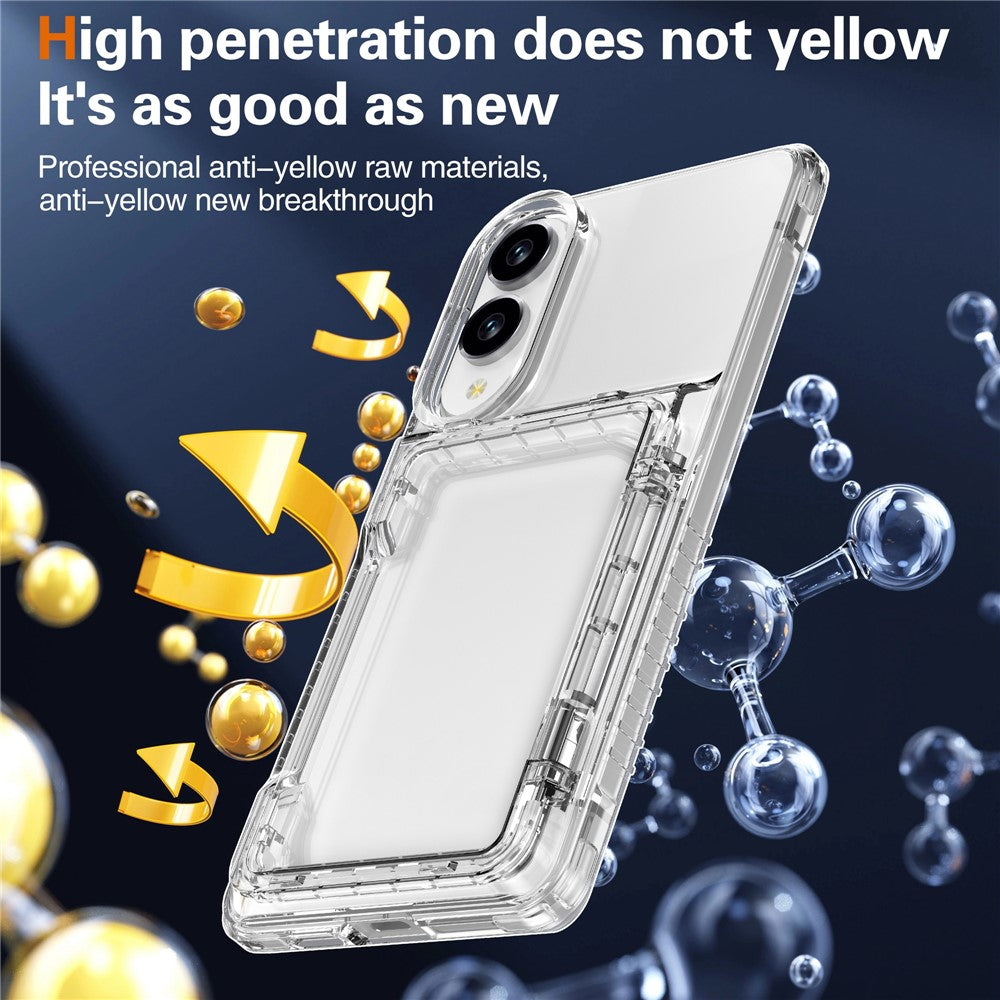Capa Clear StandCard para Samsung S25 Edge