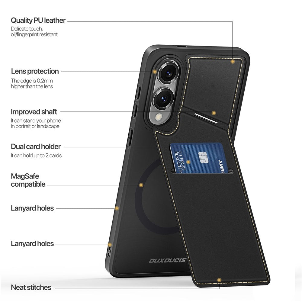 capa em pele premium samsung s25 edge rfid