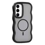 capa com design ondulado e magsafe para samsung a36 a56