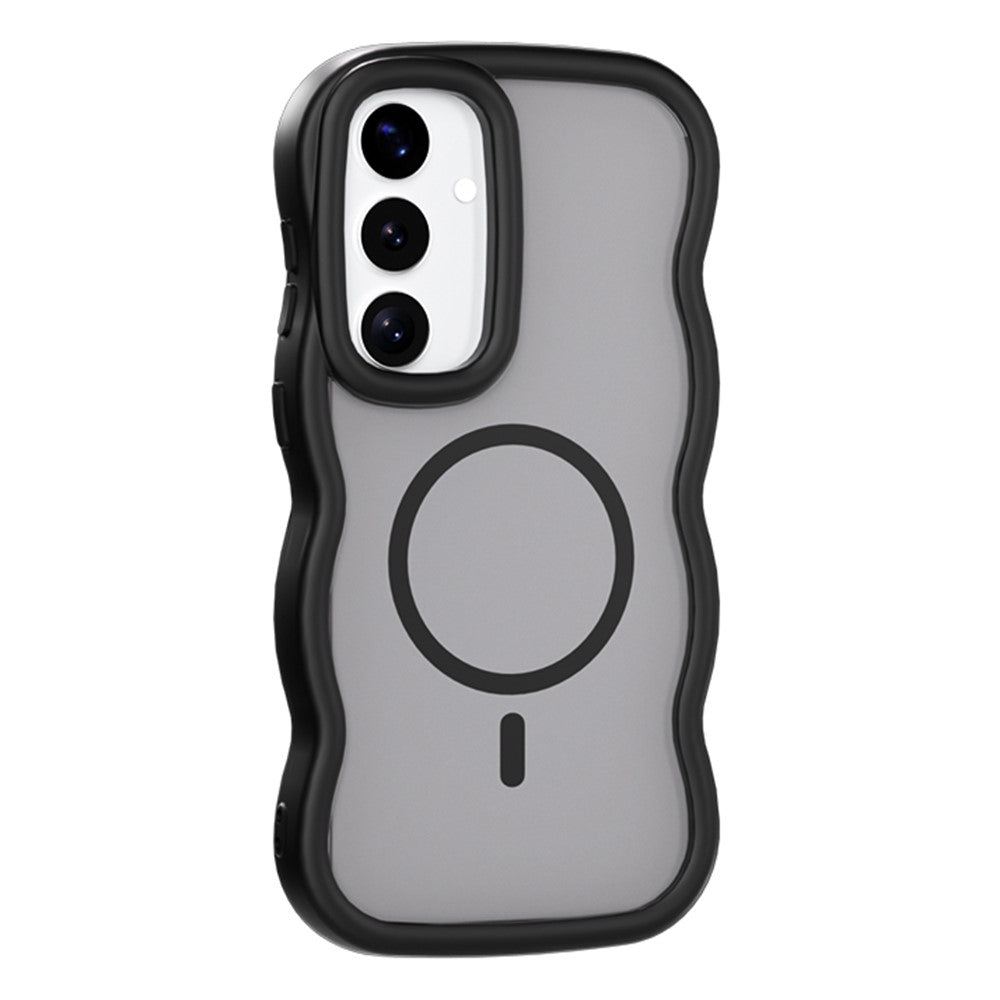 capa com design ondulado e magsafe para samsung a36 a56