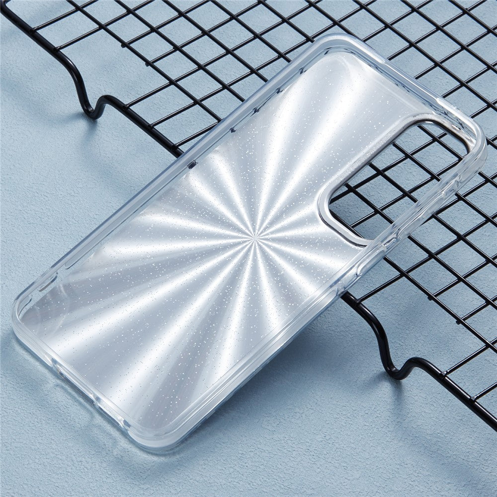 For Samsung Galaxy A16 5G / A16 4G Case PC + TPU Protective Phone Cover Laser Flower Pattern -  .