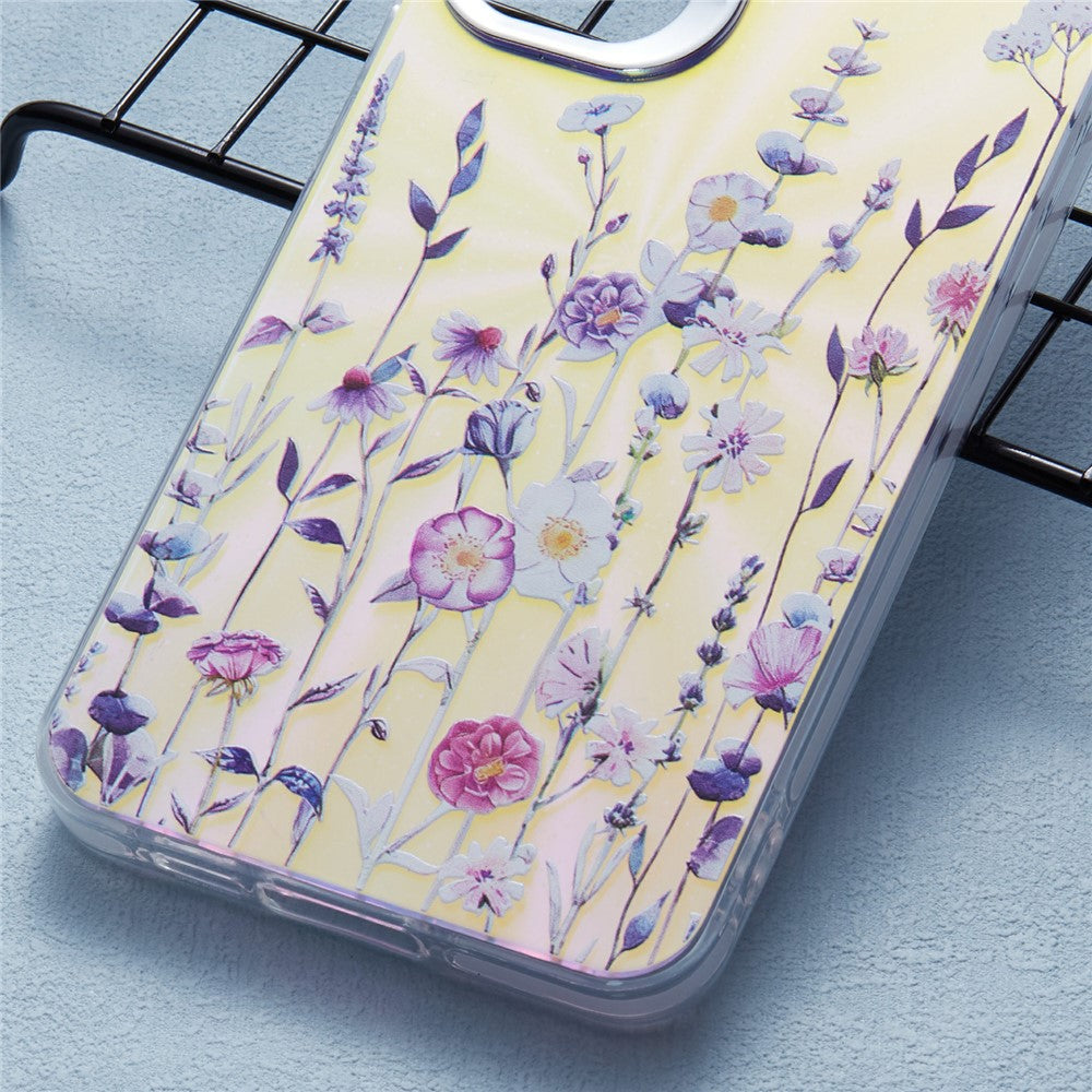 For Samsung Galaxy A16 5G / A16 4G Case PC + TPU Protective Phone Cover Laser Flower Pattern -  .