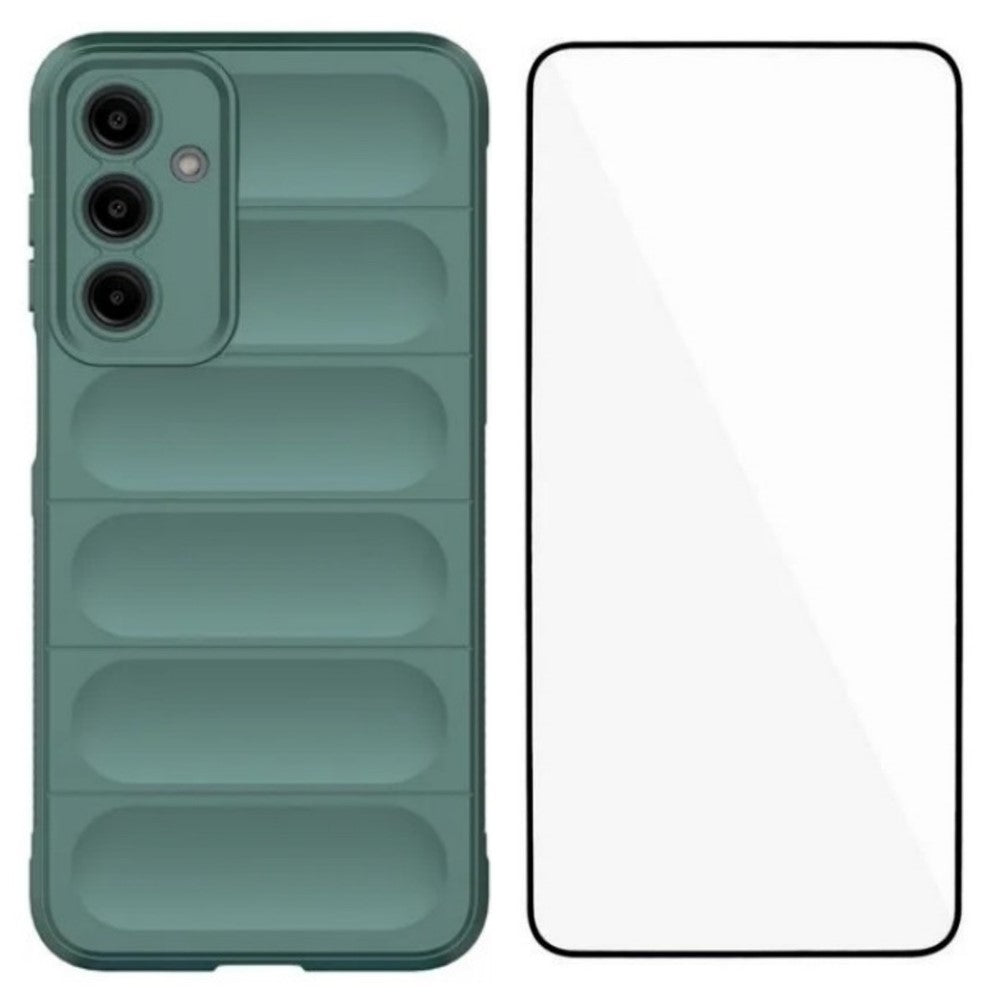 For Samsung Galaxy A16 4G / Galaxy A16 5G TPU Case WANLONFENG HD Series Anti Slip Phone Cover with Tempered Glass -  .