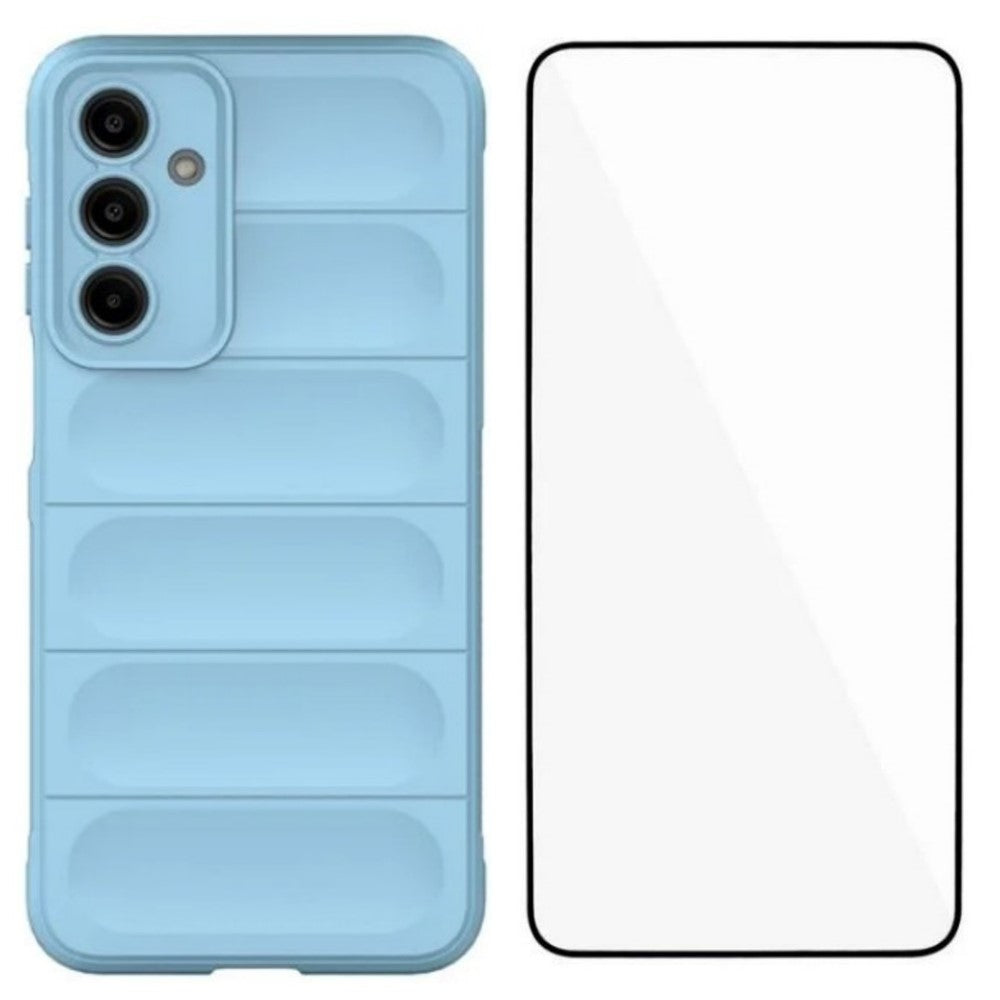 For Samsung Galaxy A16 4G / Galaxy A16 5G TPU Case WANLONFENG HD Series Anti Slip Phone Cover with Tempered Glass -  .