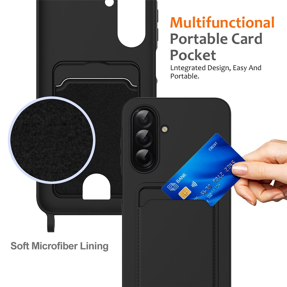 capa funcional com cartão e alça samsung a56 5g