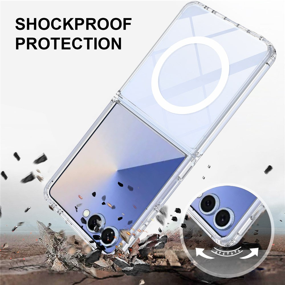 capa fina e resistente crystalmag samsung z flip7