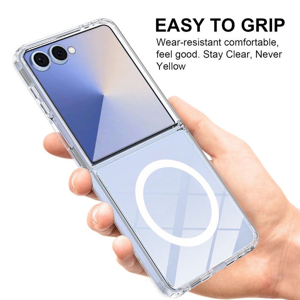 capa híbrida crystalmag para samsung galaxy z flip7