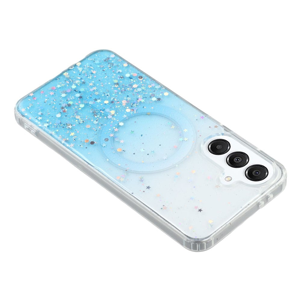 For Samsung Galaxy A16 4G / 5G Case Compatible with MagSafe Sparkle Epoxy TPU + Acrylic Phone Cover -  .