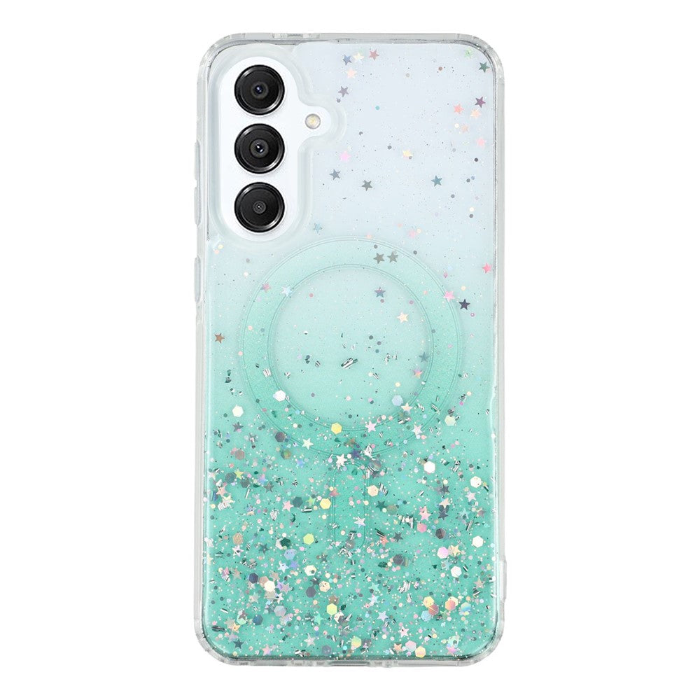 For Samsung Galaxy A16 4G / 5G Case Compatible with MagSafe Sparkle Epoxy TPU + Acrylic Phone Cover -  .