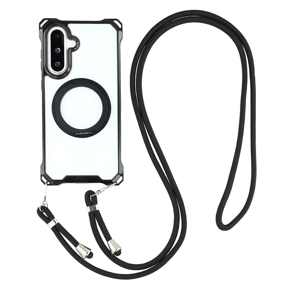 capa com anel magnético e alça para samsung a36 e a56
