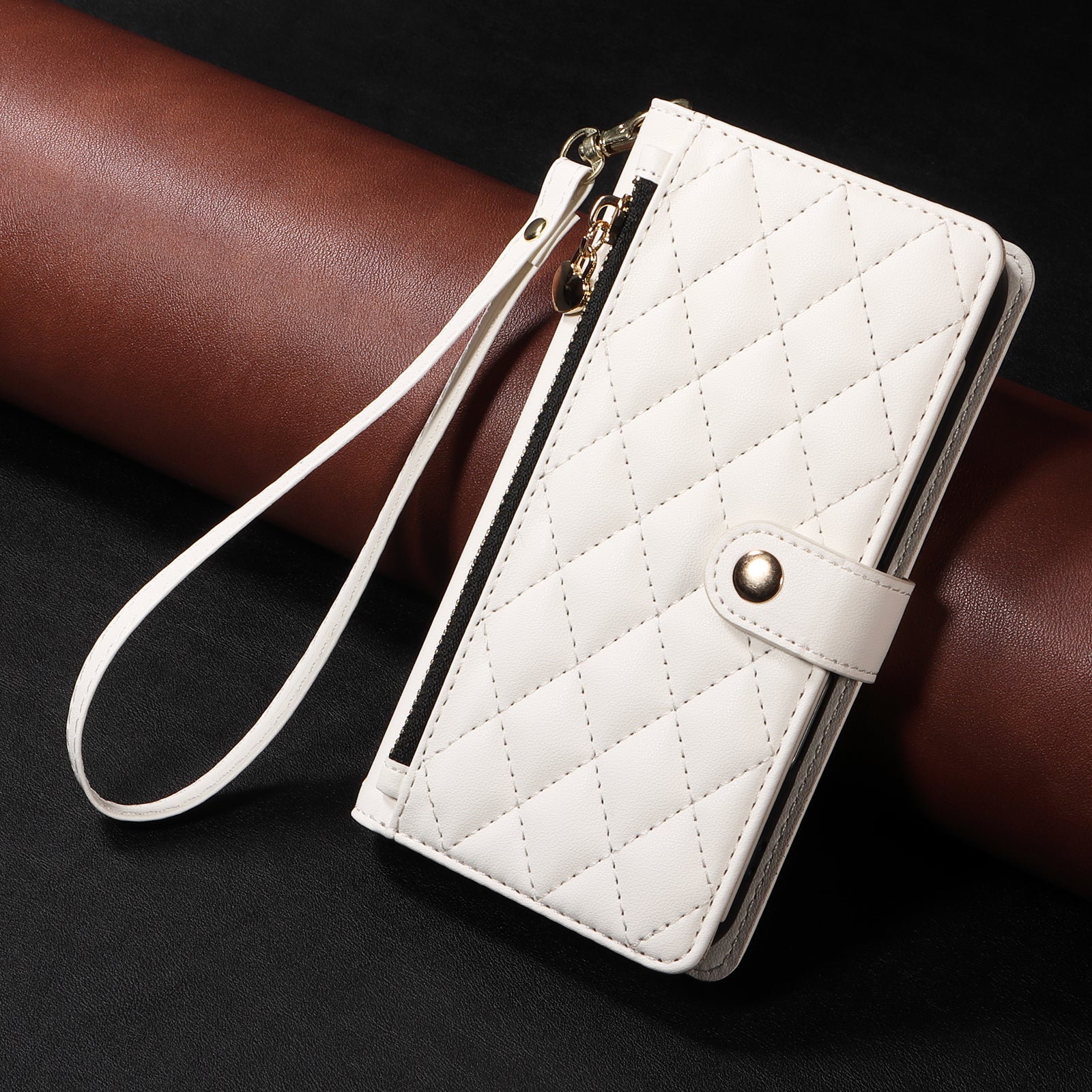 Capa Rhombus Strap para Samsung A55 5G