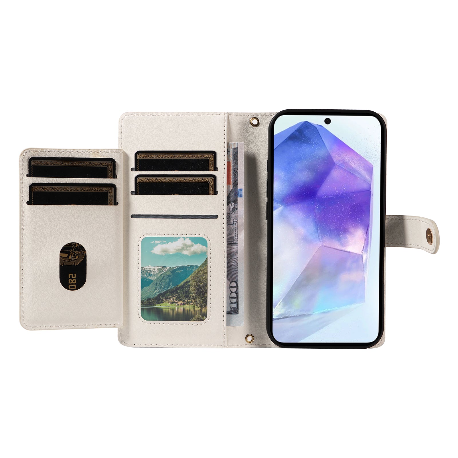 Capa Rhombus Strap para Samsung A55 5G