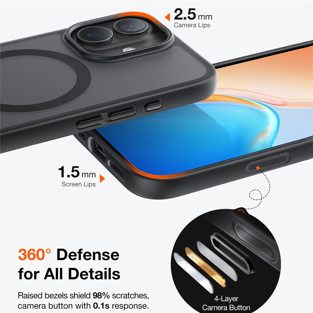 capa torras iphone 17 magnética com acabamento matte