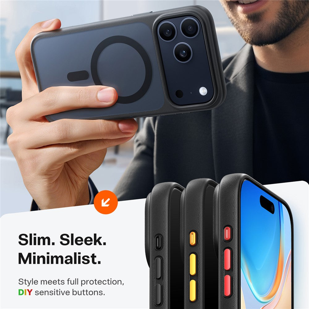 capa torras magsafe matte em pc e tpu para iphone 17 pro